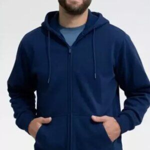 Swet Tailor Strech Fleece Zip Hood Admiral Blue M